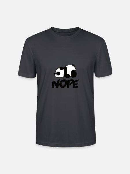 Not panda today - Stanley/Stella CRAFTER Unisex Organic T-Shirt - India Ink Grey