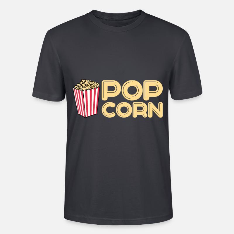 Pop corn - T-shirt bio CRAFTER Stanley Stella Unisexe - bleu gris foncé