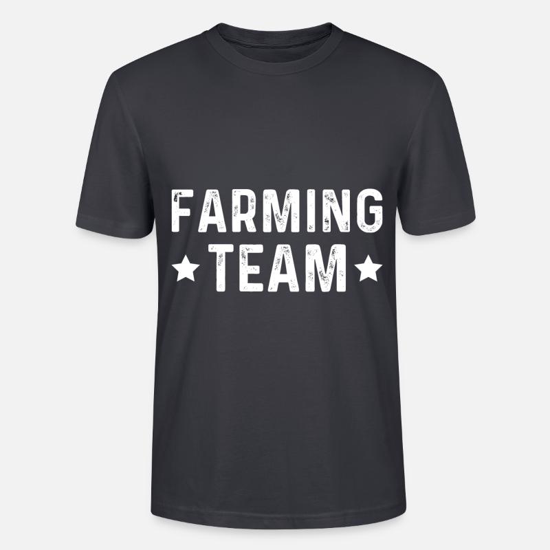 Farming Team - Stanley/Stella Unisex Bio-T-Shirt CRAFTER - Dunkles Graublau