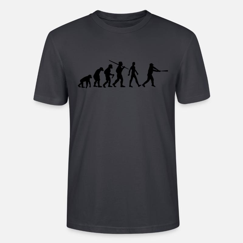 Baseball Evolution Batter Evolution - Stanley/Stella CRAFTER Unisex Organic T-Shirt - India Ink Grey