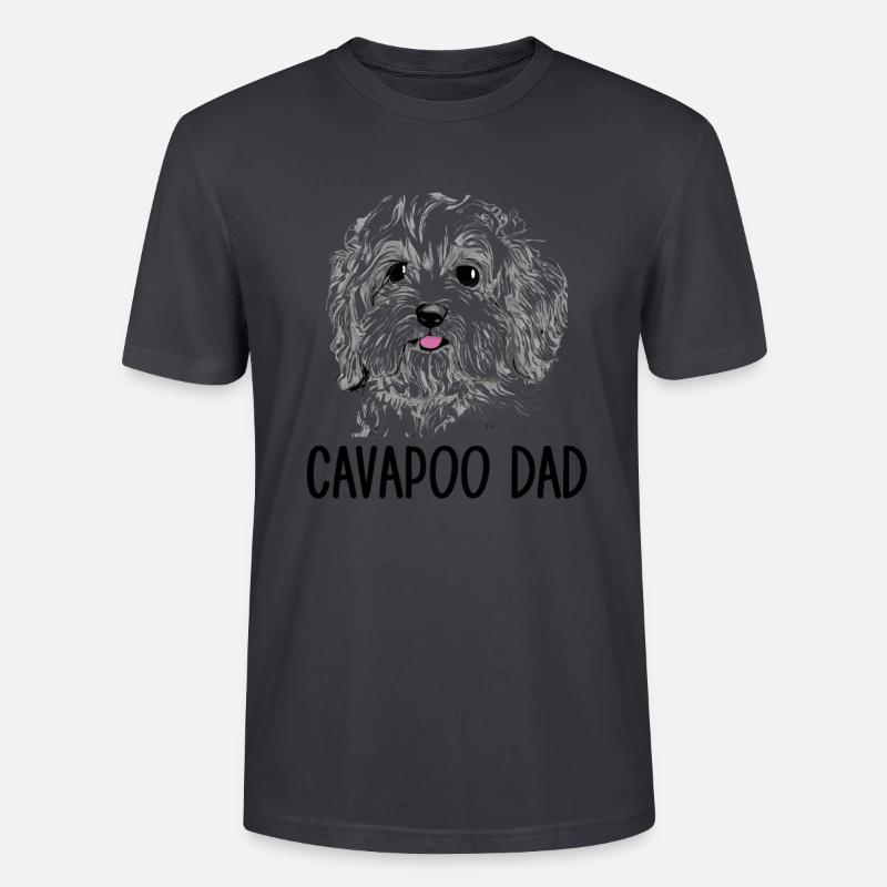 Cavapoo Papa, Cavapoo - T-shirt bio CRAFTER Stanley Stella Unisexe - bleu gris foncé