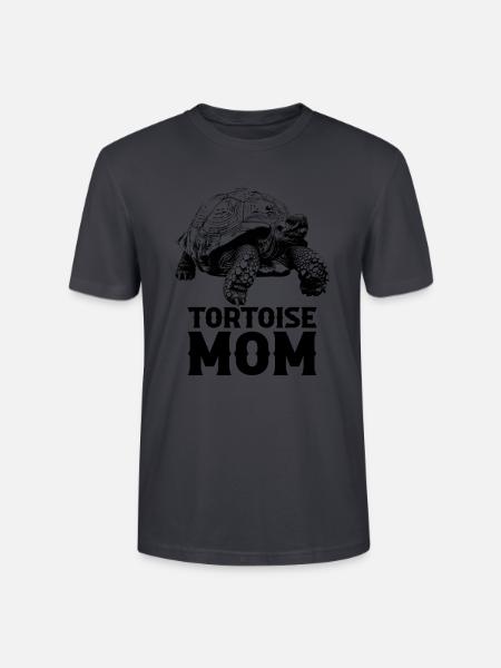 African Sulcata Tortoise - Stanley/Stella Unisex Bio-T-Shirt CRAFTER - Dunkles Graublau