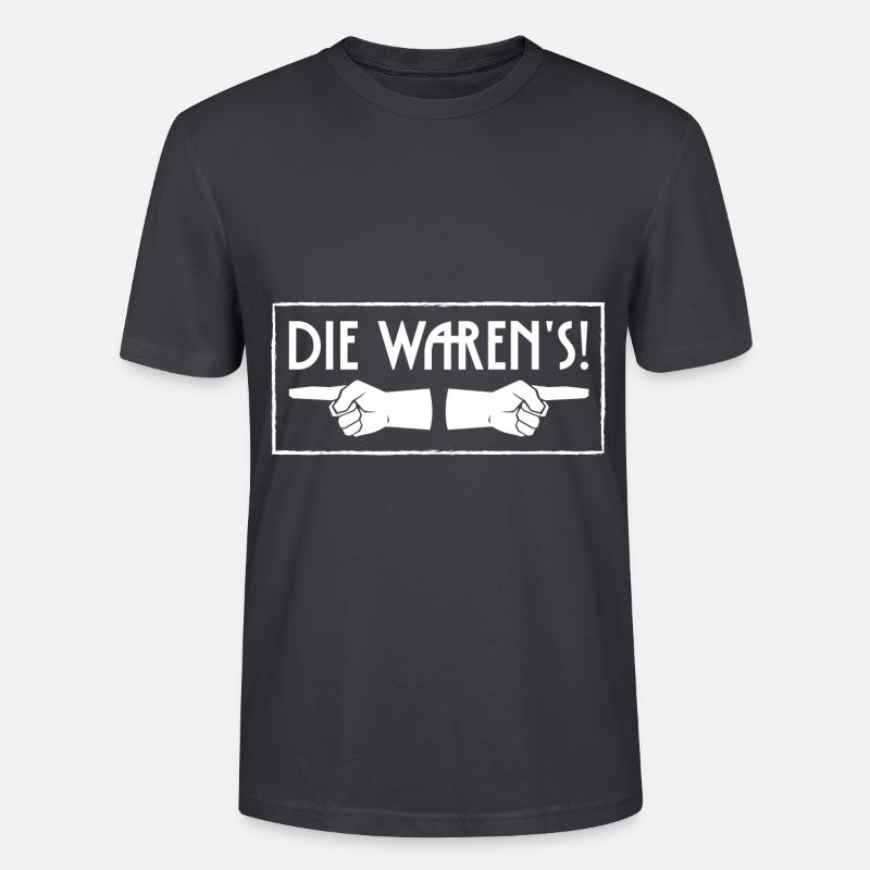 Die waren's - Stanley/Stella Unisex Bio-T-Shirt CRAFTER - Dunkles Graublau