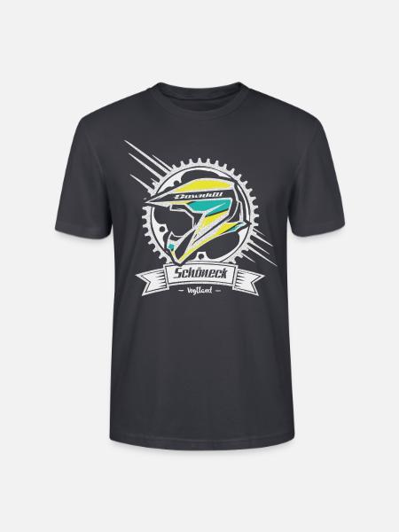 Downhill Schöneck - Stanley/Stella Unisex Bio-T-Shirt CRAFTER - Dunkles Graublau