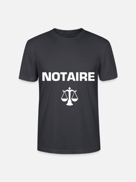 Notar - Humor - Beruf - Gesetz - Stanley/Stella Unisex Bio-T-Shirt CRAFTER - Dunkles Graublau