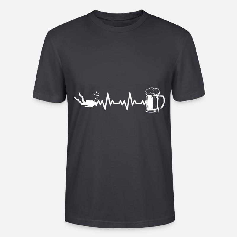Scuba Plongée Plongée Plongée Plongée - T-shirt bio CRAFTER Stanley Stella Unisexe - bleu gris foncé