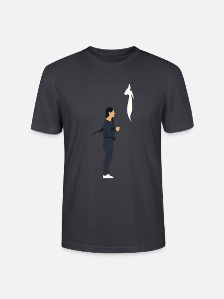 Freiheit für die Frauen im Iran - Stanley/Stella Unisex Bio-T-Shirt CRAFTER - Dunkles Graublau