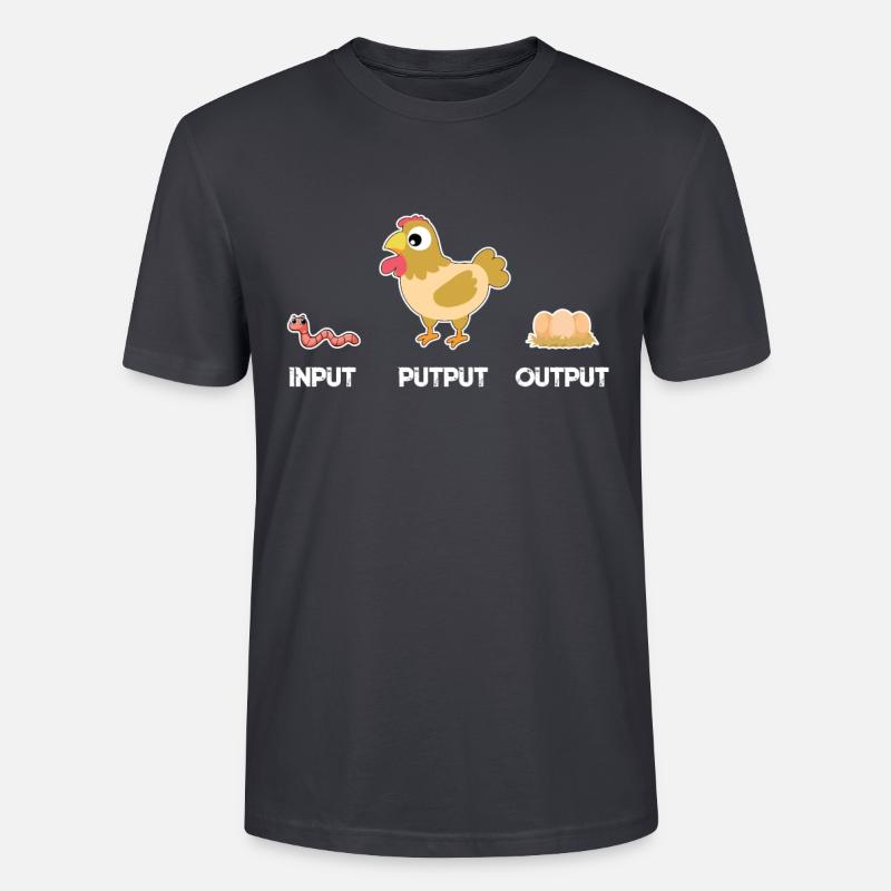 Input Putput Output - Stanley/Stella Unisex Bio-T-Shirt CRAFTER - Dunkles Graublau