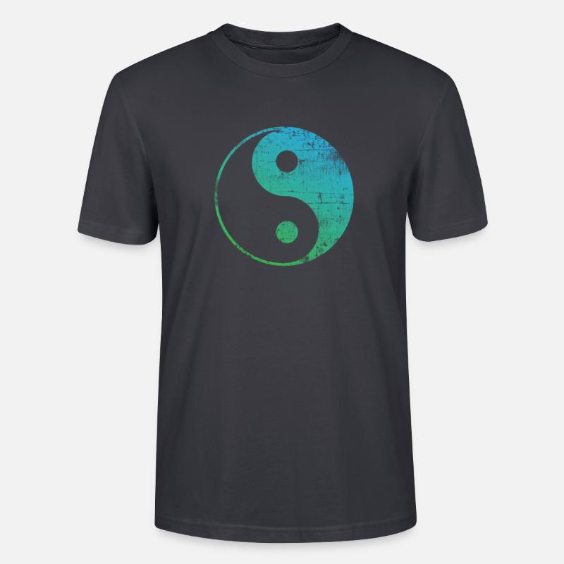 Yin Yang - Stanley/Stella Unisex Bio-T-Shirt CRAFTER - Dunkles Graublau