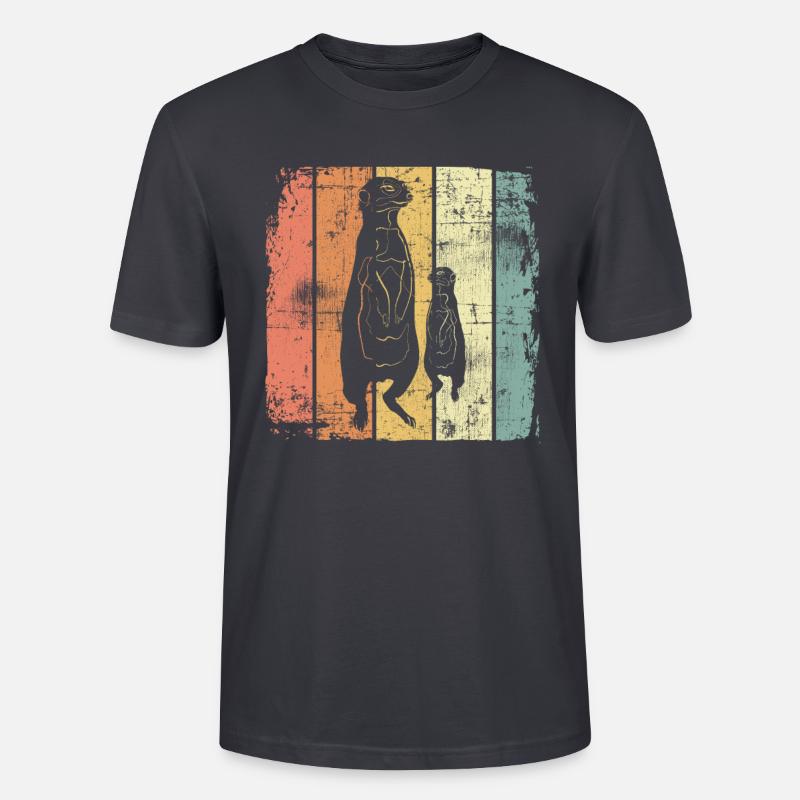 Erdmännchen - Stanley/Stella Unisex Bio-T-Shirt CRAFTER - Dunkles Graublau