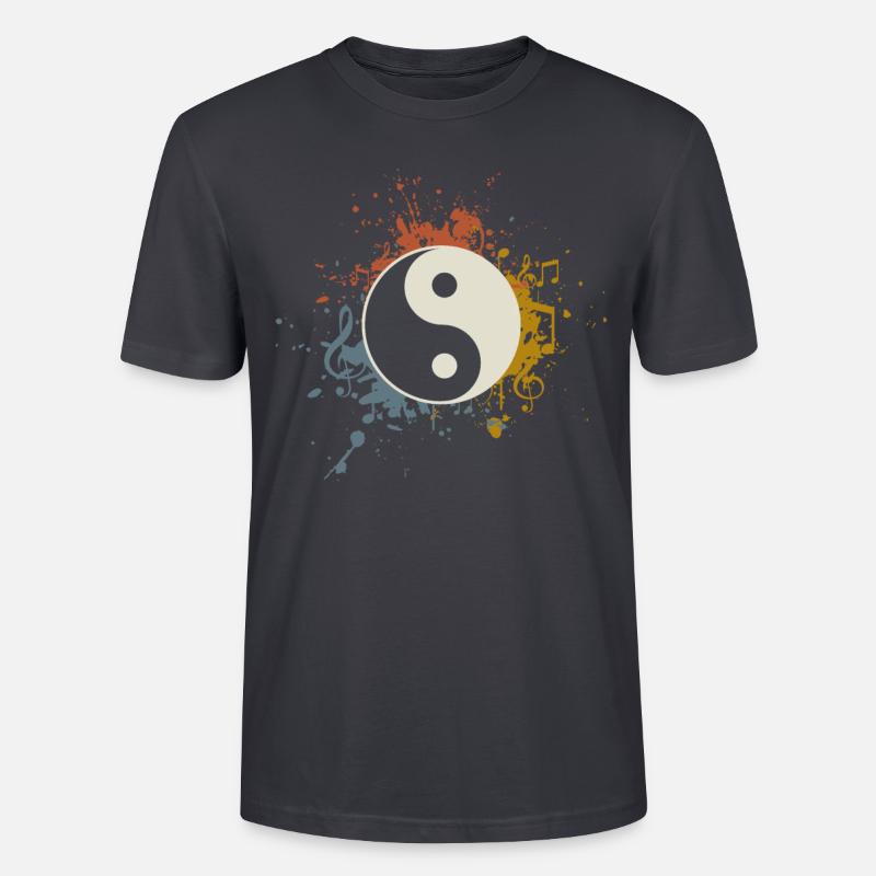 Musique de méditation - T-shirt bio CRAFTER Stanley Stella Unisexe - bleu gris foncé