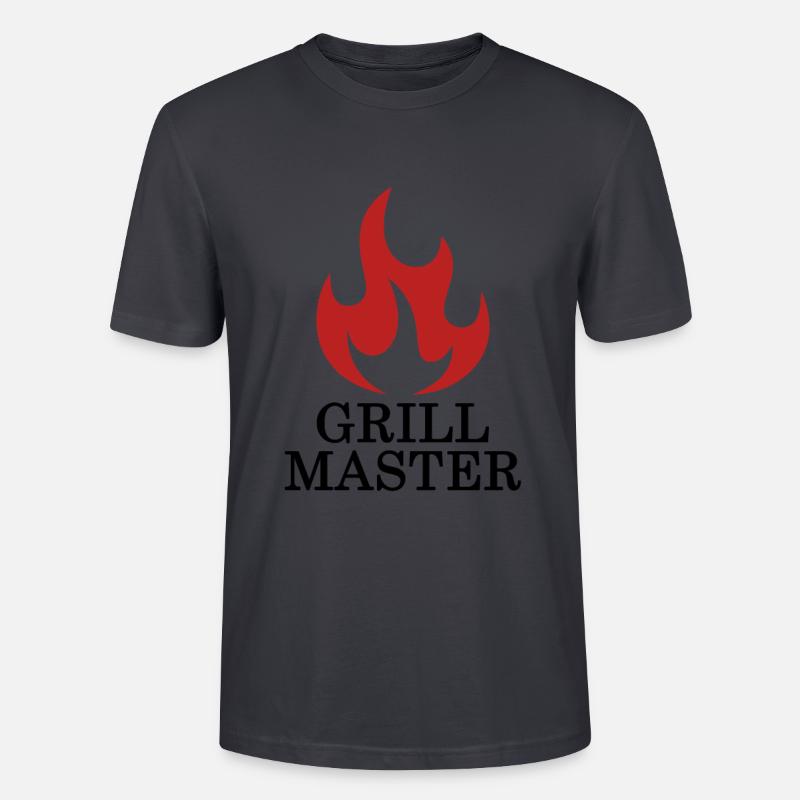 Grill Master - Grill Chef - Stanley/Stella Unisex Bio-T-Shirt CRAFTER - Dunkles Graublau
