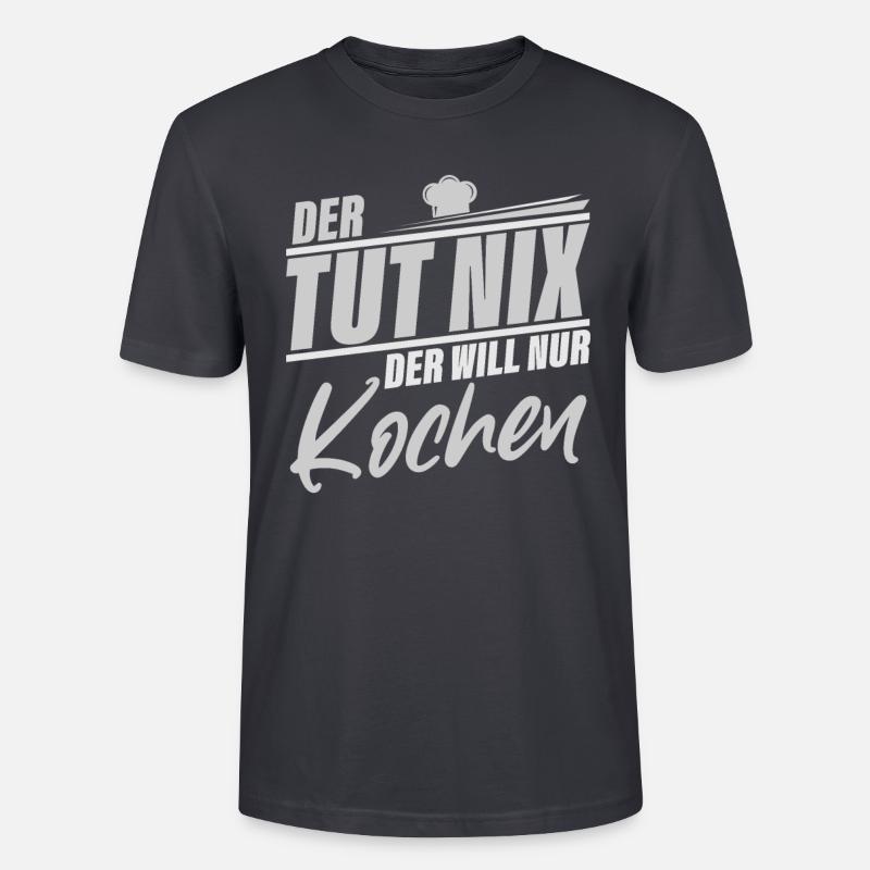 Kochen - Stanley/Stella Unisex Bio-T-Shirt CRAFTER - Dunkles Graublau