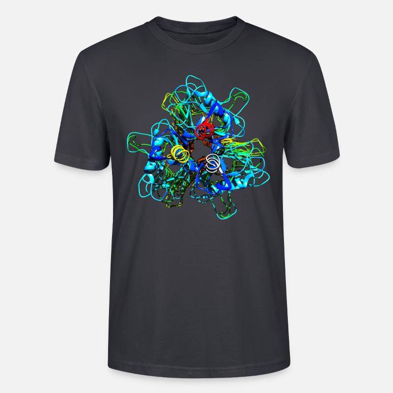 Native Tailspike Protein Molécule Bactériophage - T-shirt bio CRAFTER Stanley Stella Unisexe - bleu gris foncé