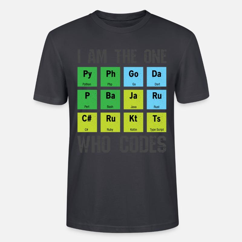 Programmierer - Stanley/Stella Unisex Bio-T-Shirt CRAFTER - Dunkles Graublau