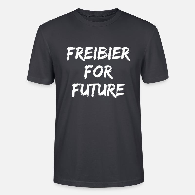 Freibier for future - Stanley/Stella Unisex Bio-T-Shirt CRAFTER - Dunkles Graublau