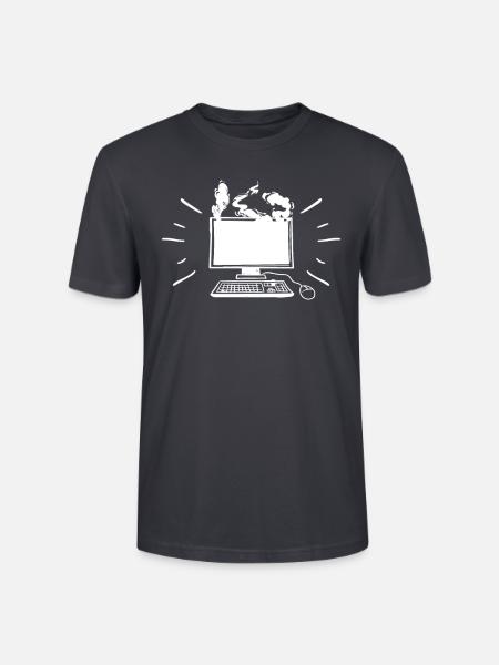 Informatiker - Stanley/Stella Unisex Bio-T-Shirt CRAFTER - Dunkles Graublau
