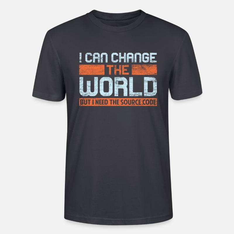 Programming Nerd Computer Science - Stanley/Stella CRAFTER Unisex Organic T-Shirt - India Ink Grey