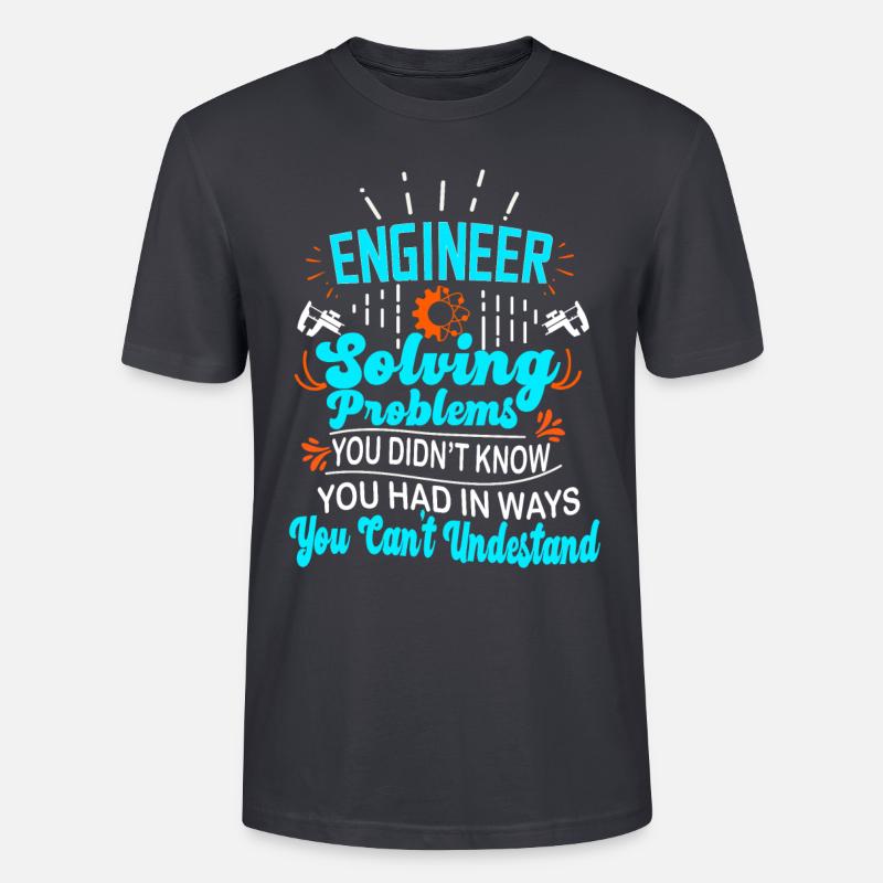 Computer Science Computer Scientist Gift - Stanley/Stella Unisex Bio-T-Shirt CRAFTER - Dunkles Graublau