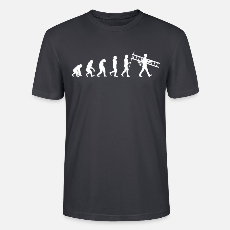 Ramoneur Evolution | Ramoneur ramoneur ramoneur - T-shirt bio CRAFTER Stanley Stella Unisexe - bleu gris foncé