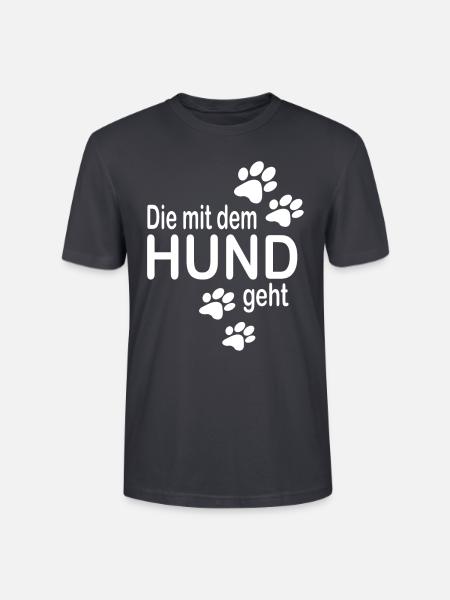 Hunde Spruch - Stanley/Stella Unisex Bio-T-Shirt CRAFTER - Dunkles Graublau