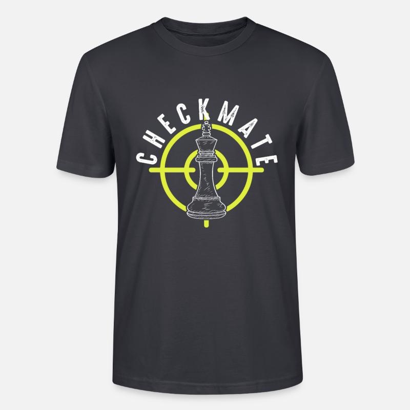 Échecs d'échecs Checkmate - T-shirt bio CRAFTER Stanley Stella Unisexe - bleu gris foncé