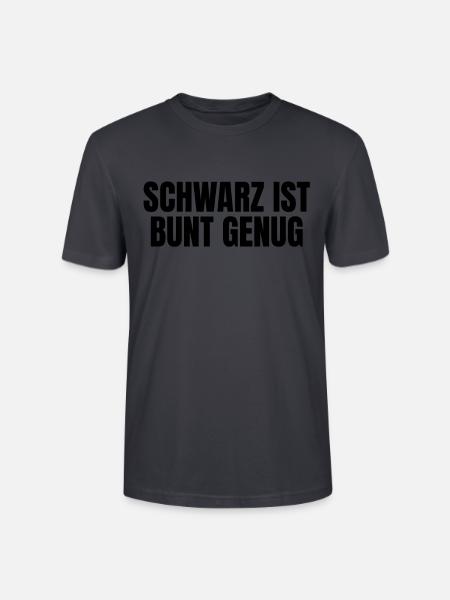 Schwarz ist bunt genug - Stanley/Stella Unisex Bio-T-Shirt CRAFTER - Dunkles Graublau