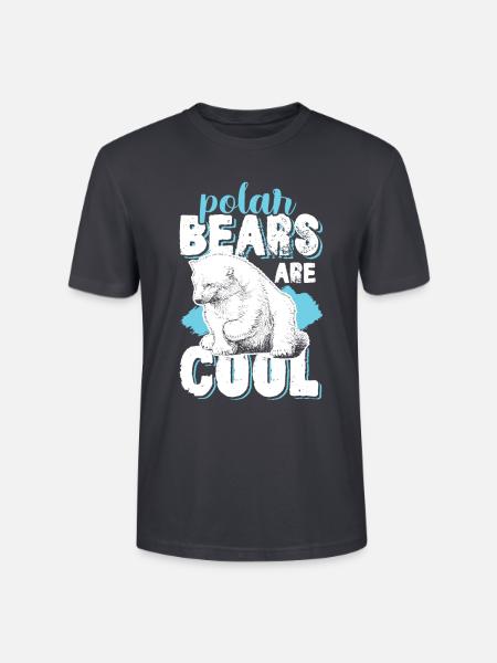 winter Polar Bär Eisbär - Stanley/Stella Unisex Bio-T-Shirt CRAFTER - Dunkles Graublau