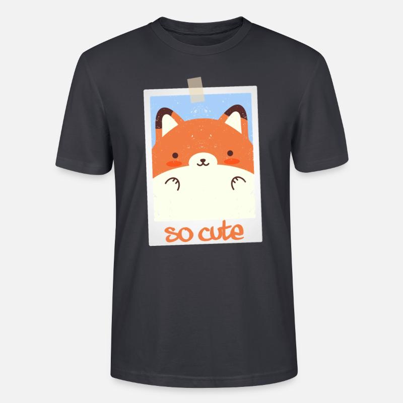 Fuchs so cute 5/13 - Stanley/Stella Unisex Bio-T-Shirt CRAFTER - Dunkles Graublau