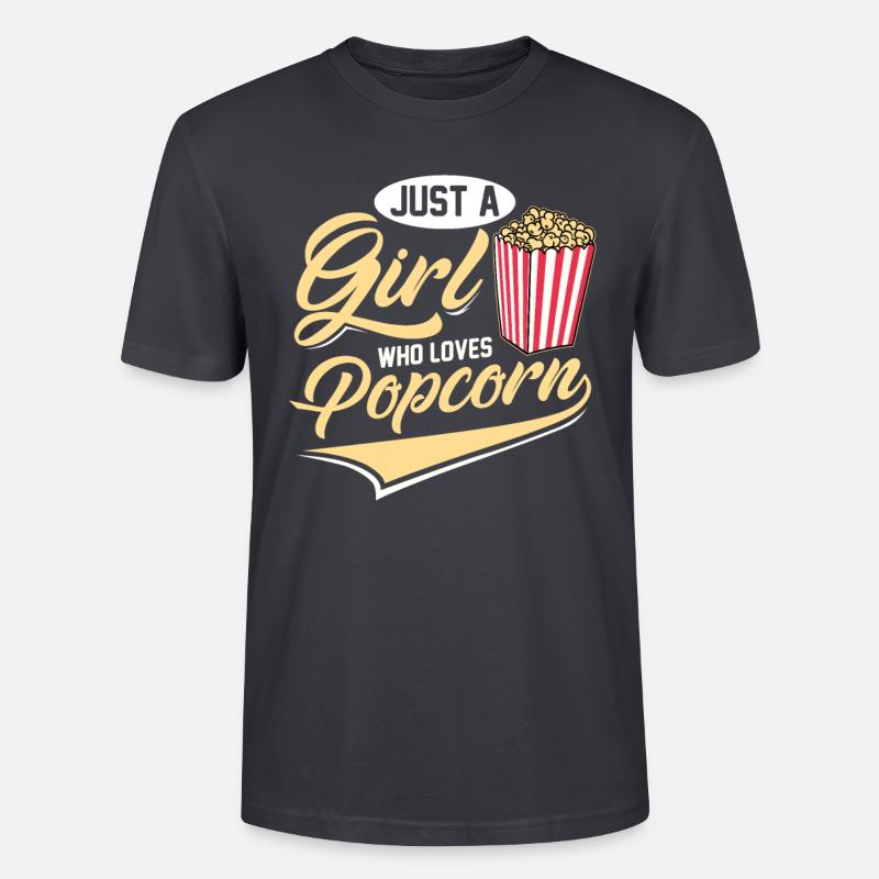 Pop corn - T-shirt bio CRAFTER Stanley Stella Unisexe - bleu gris foncé