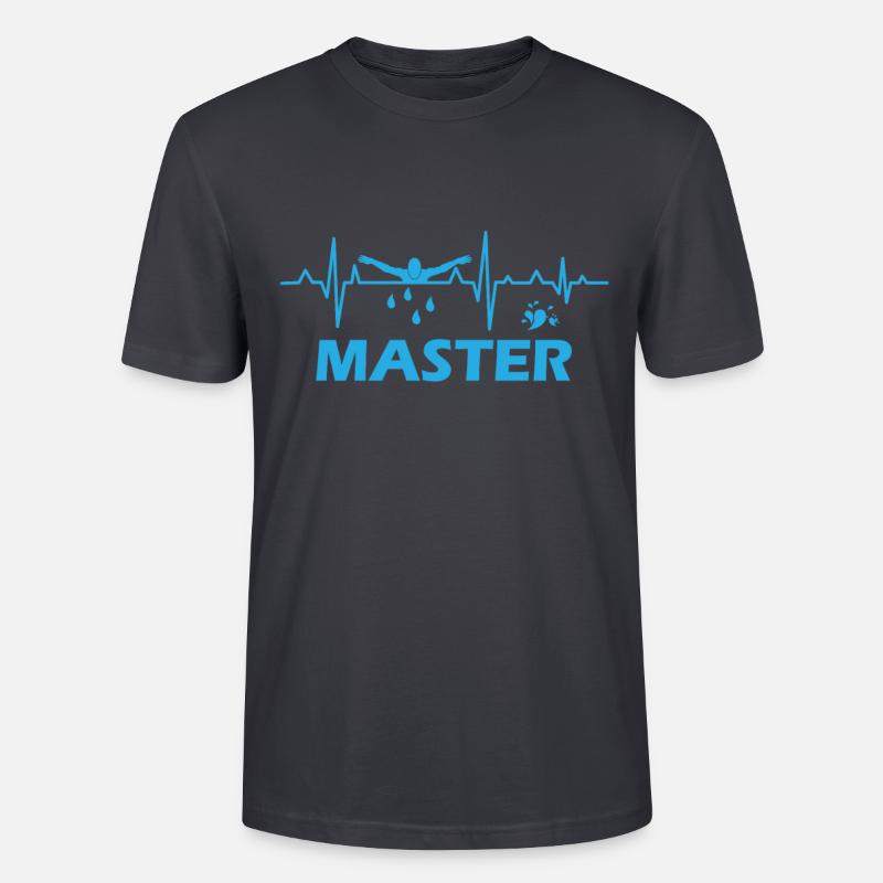 Swim Master Modus ein - Stanley/Stella Unisex Bio-T-Shirt CRAFTER - Dunkles Graublau