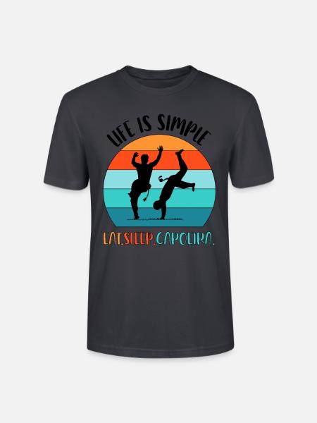 Capoeira - Stanley/Stella Unisex Bio-T-Shirt CRAFTER - Dunkles Graublau