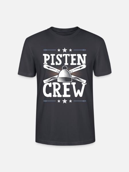 Pisten Crew - Stanley/Stella Unisex Bio-T-Shirt CRAFTER - Dunkles Graublau