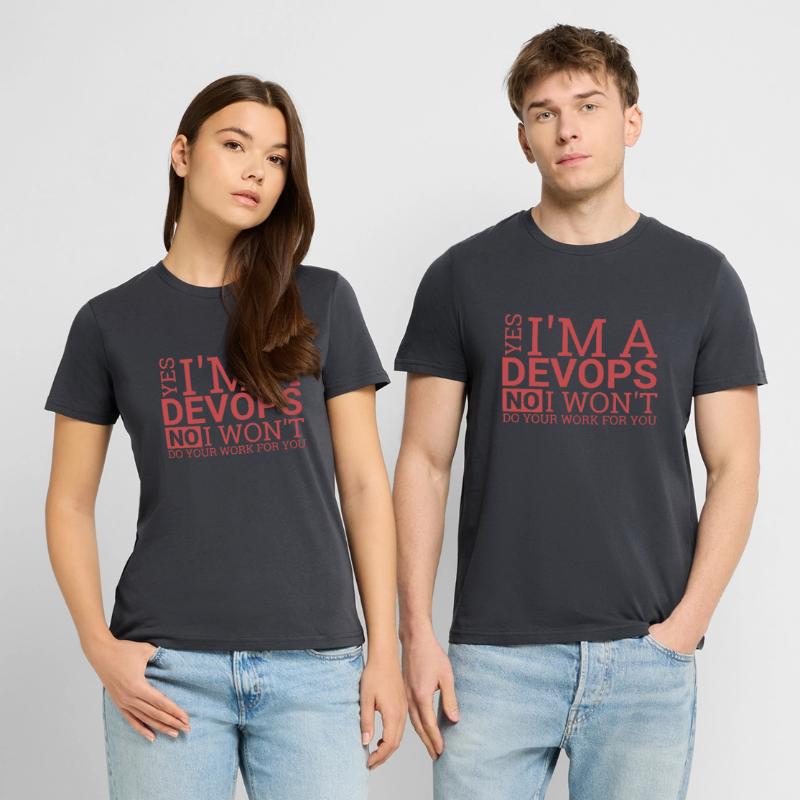 DevOps Work | Software Development" Stanley/Stella CRAFTER Unisex Organic T-Shirt