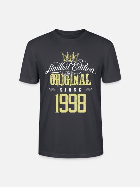 1998 limited edition - Stanley/Stella Unisex Bio-T-Shirt CRAFTER - Dunkles Graublau