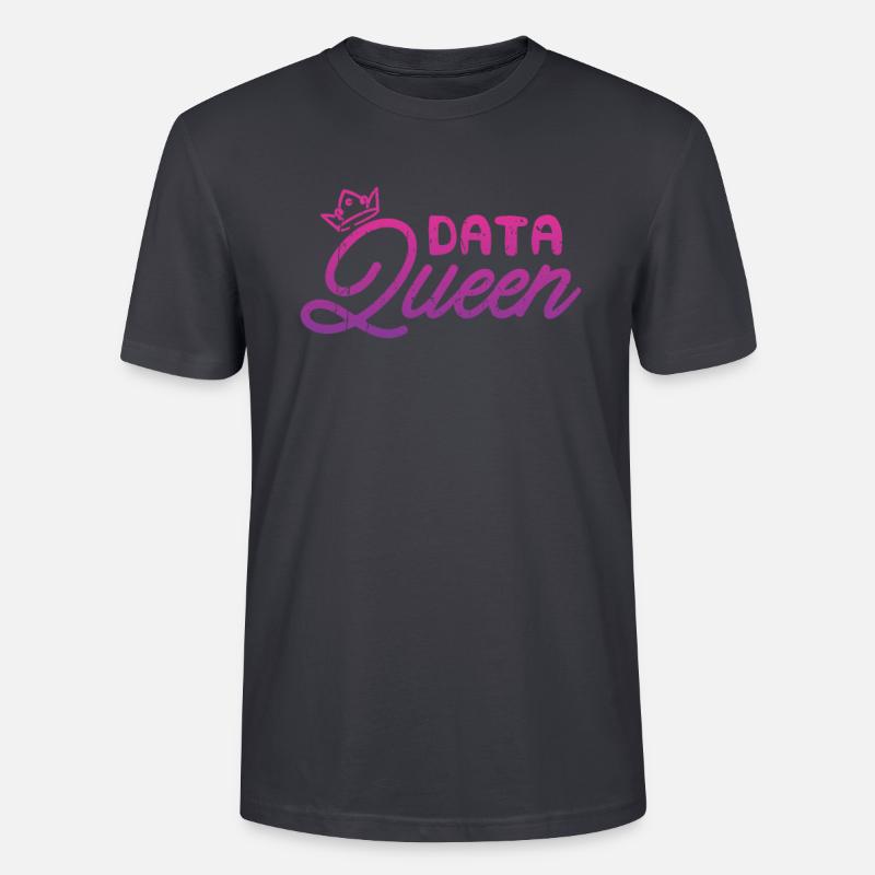 Data Queen - Codierung - Stanley/Stella Unisex Bio-T-Shirt CRAFTER - Dunkles Graublau