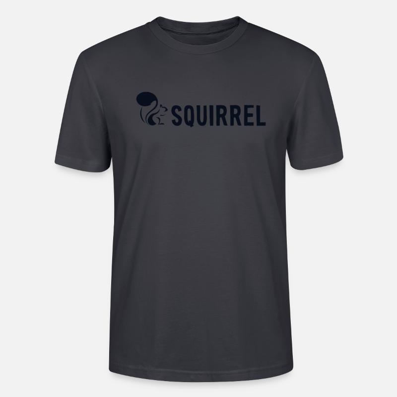 Squirrel Fuchshörnchen Grauhörnchen Squirrel - Stanley/Stella Unisex Bio-T-Shirt CRAFTER - Dunkles Graublau