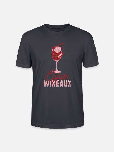 Cajun Wineaux - Krustentier - Stanley/Stella Unisex Bio-T-Shirt CRAFTER - Dunkles Graublau