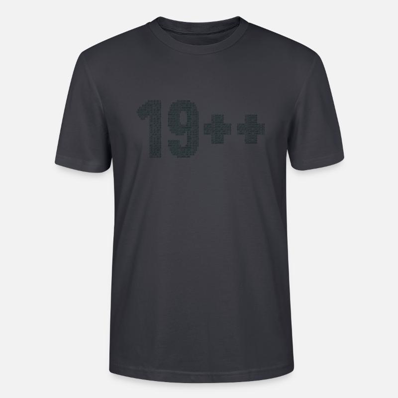 19++ Programmierer Softwareingenieur Coder 20. - Stanley/Stella Unisex Bio-T-Shirt CRAFTER - Dunkles Graublau