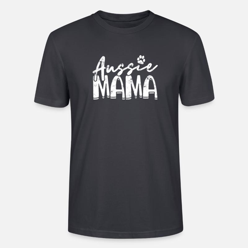 Aussie Mama - auggie - T-shirt bio CRAFTER Stanley Stella Unisexe - bleu gris foncé