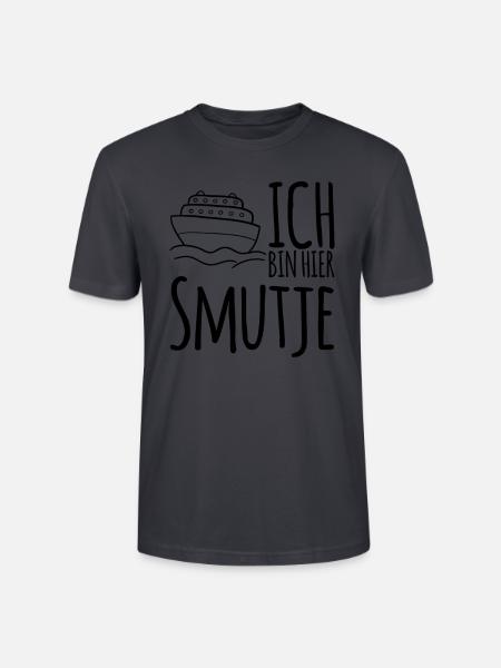 Ich bin hier Smutje - Stanley/Stella Unisex Bio-T-Shirt CRAFTER - Dunkles Graublau