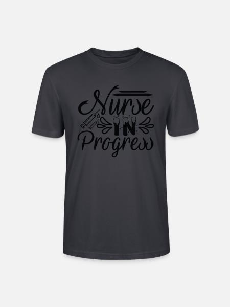 Krankenschwester in Progress - Stanley/Stella Unisex Bio-T-Shirt CRAFTER - Dunkles Graublau