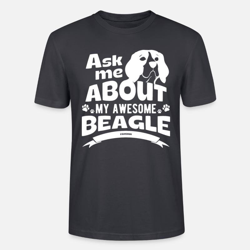 Beagle - Stanley/Stella Unisex Bio-T-Shirt CRAFTER - Dunkles Graublau