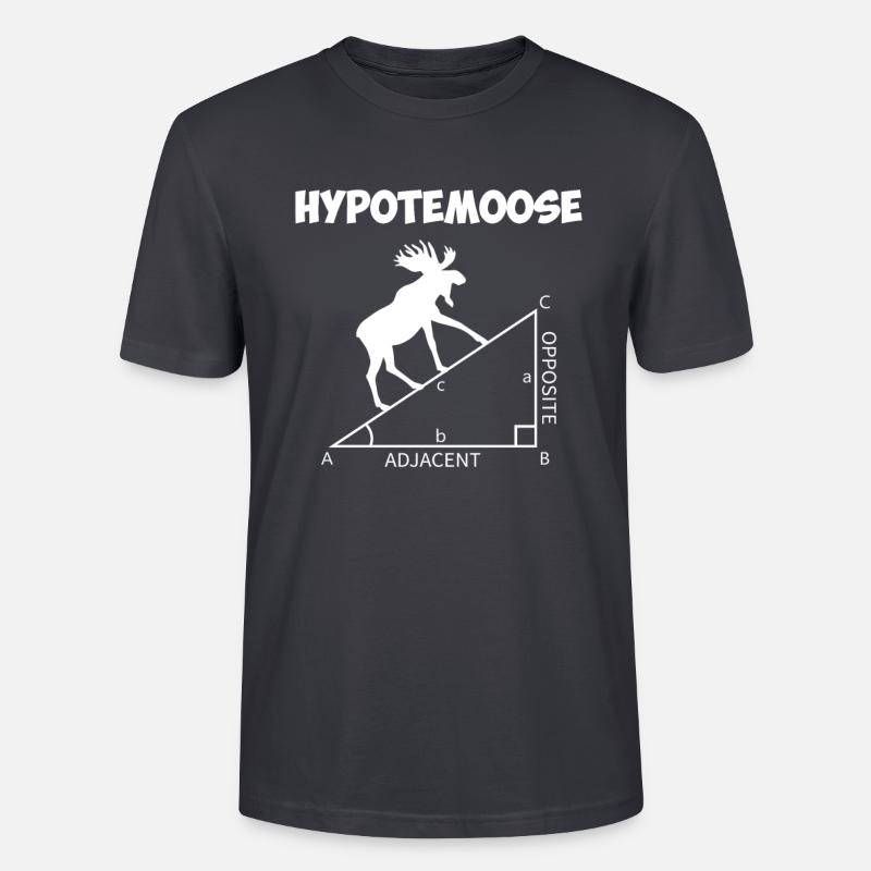 hypotemoose, math teacher hypotemoose - Stanley/Stella Unisex Bio-T-Shirt CRAFTER - Dunkles Graublau