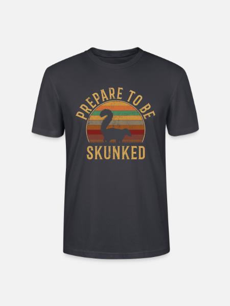 Prepare To Be Skunked, cribbage - Stanley/Stella Unisex Bio-T-Shirt CRAFTER - Dunkles Graublau