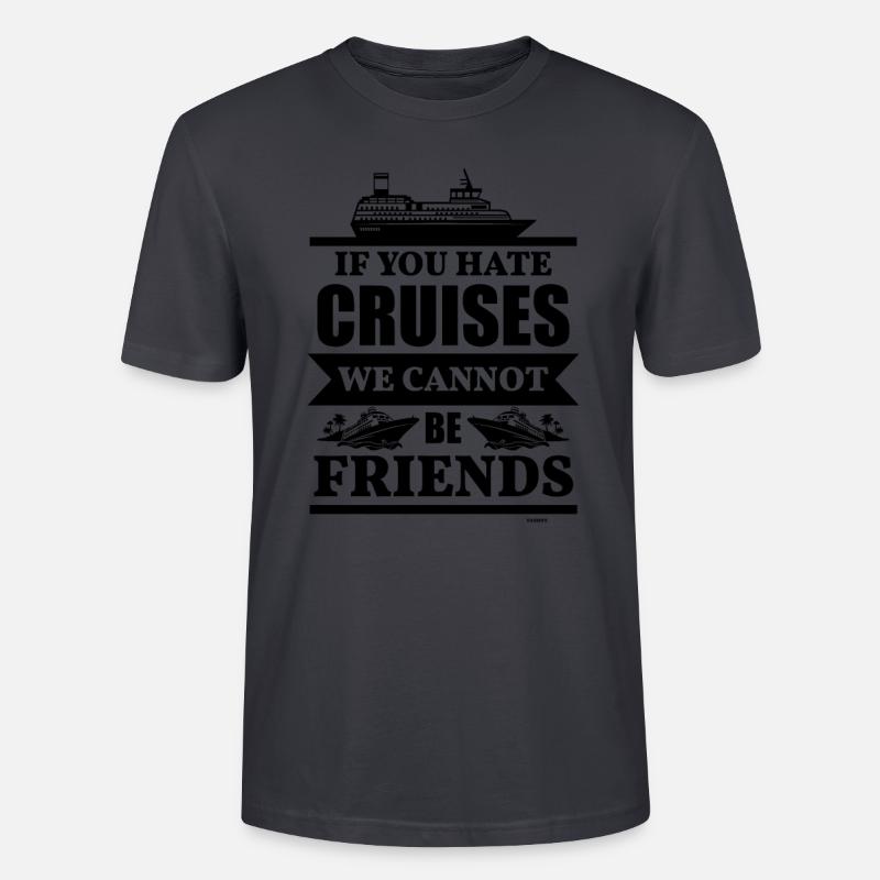 Freunde Kreuzfahrtschiff Geschenkidee - Stanley/Stella Unisex Bio-T-Shirt CRAFTER - Dunkles Graublau