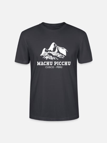 machu picchu, Peruvian machu picchu - Stanley/Stella Unisex Bio-T-Shirt CRAFTER - Dunkles Graublau