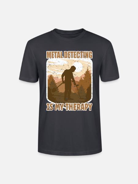 Metal Detecting Sondeln - Stanley/Stella Unisex Bio-T-Shirt CRAFTER - Dunkles Graublau