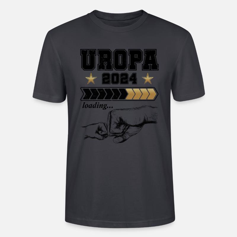 Werdender Uropa Loading 2024 - Stanley/Stella Unisex Bio-T-Shirt CRAFTER - Dunkles Graublau