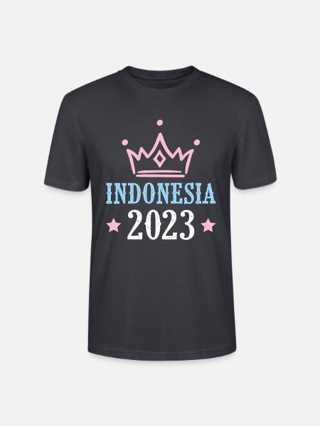 Indonesia 2023 - Stanley/Stella Unisex Bio-T-Shirt CRAFTER - Dunkles Graublau